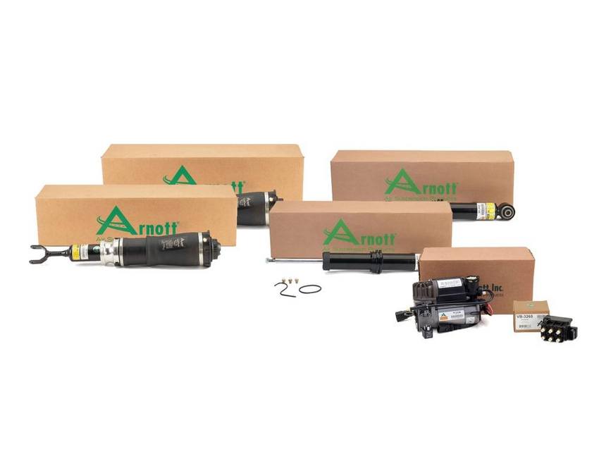 Audi Suspension Strut and Shock Absorber Assembly Kit - Front and Rear (Generation I) 4Z7616051D - Arnott 4002186KIT